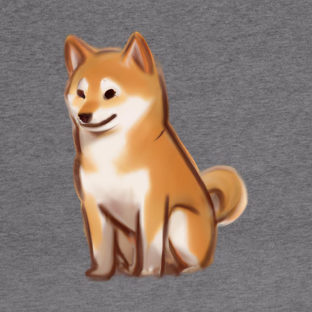 Cute Shiba Inu Drawing by Play Zoo